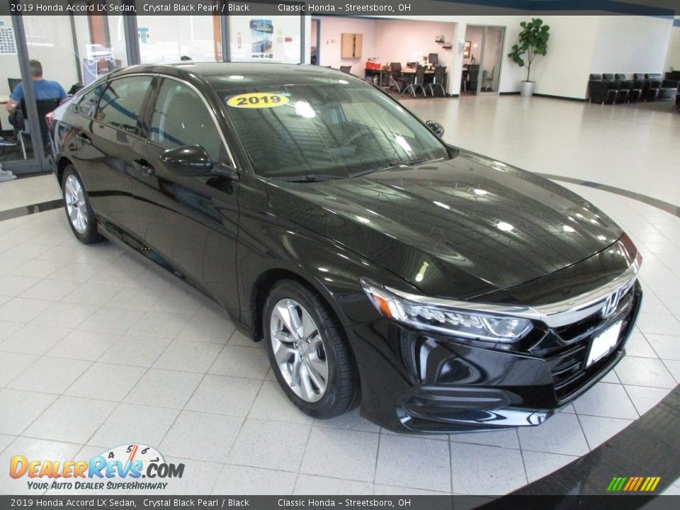 2019 Honda Accord LX Sedan Crystal Black Pearl / Black Photo #3