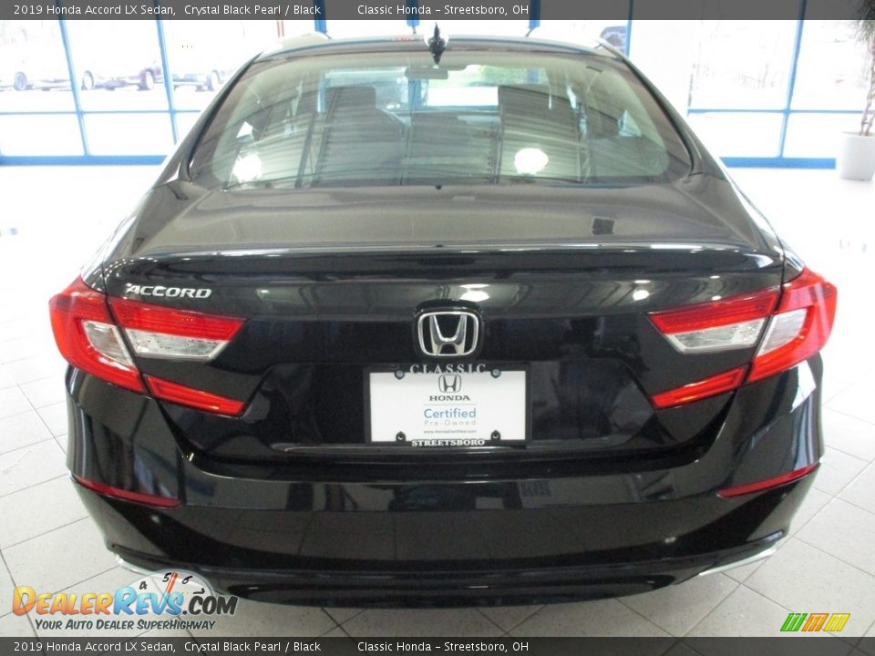 2019 Honda Accord LX Sedan Crystal Black Pearl / Black Photo #8