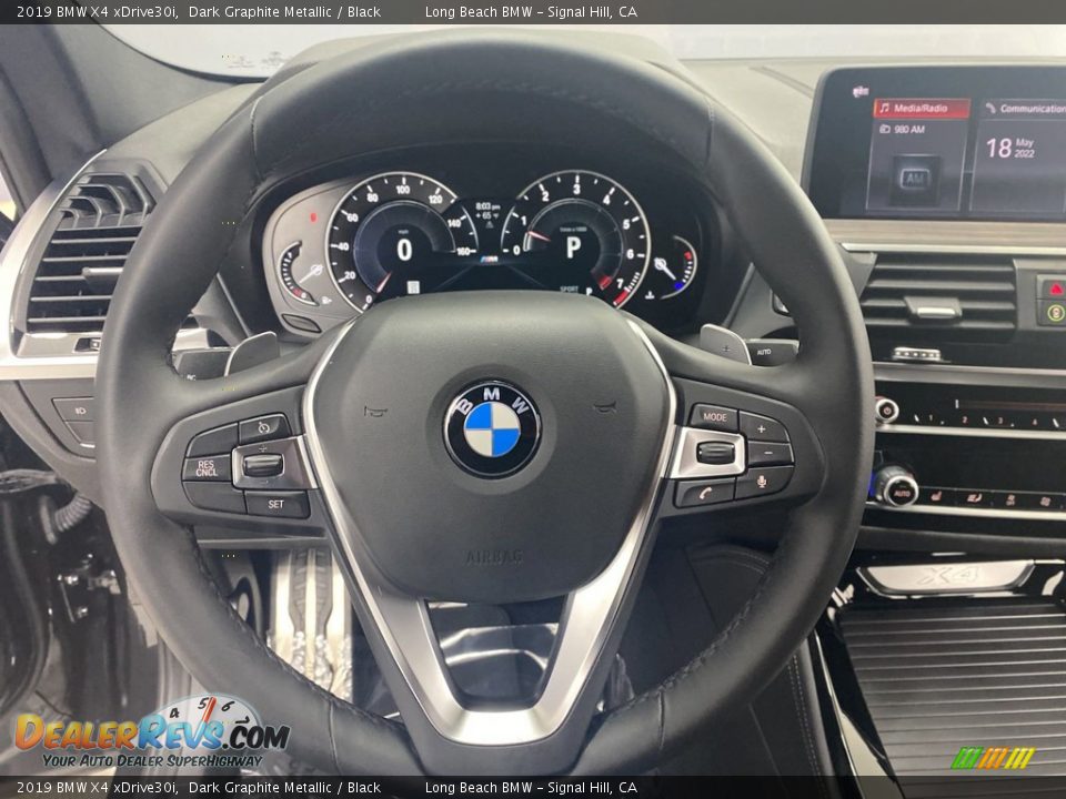 2019 BMW X4 xDrive30i Dark Graphite Metallic / Black Photo #17