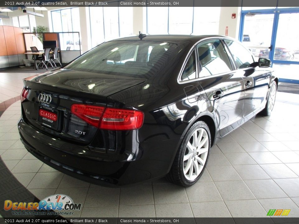 2013 Audi A4 2.0T quattro Sedan Brilliant Black / Black Photo #7