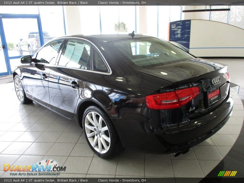 2013 Audi A4 2.0T quattro Sedan Brilliant Black / Black Photo #9