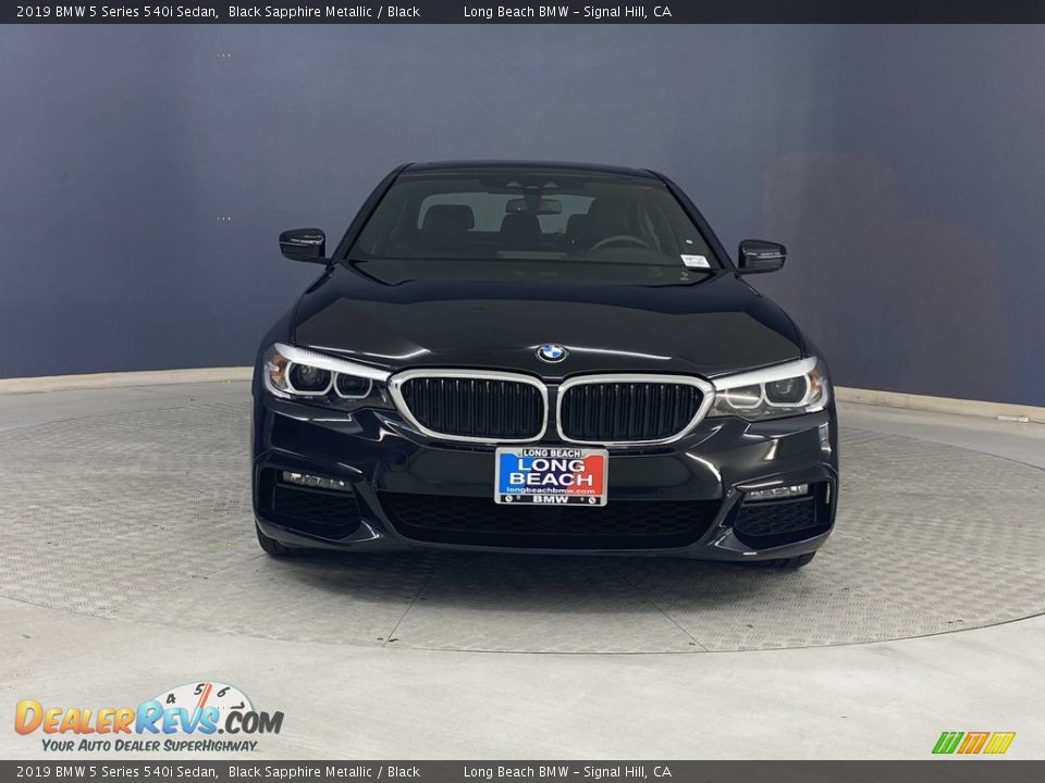 2019 BMW 5 Series 540i Sedan Black Sapphire Metallic / Black Photo #2