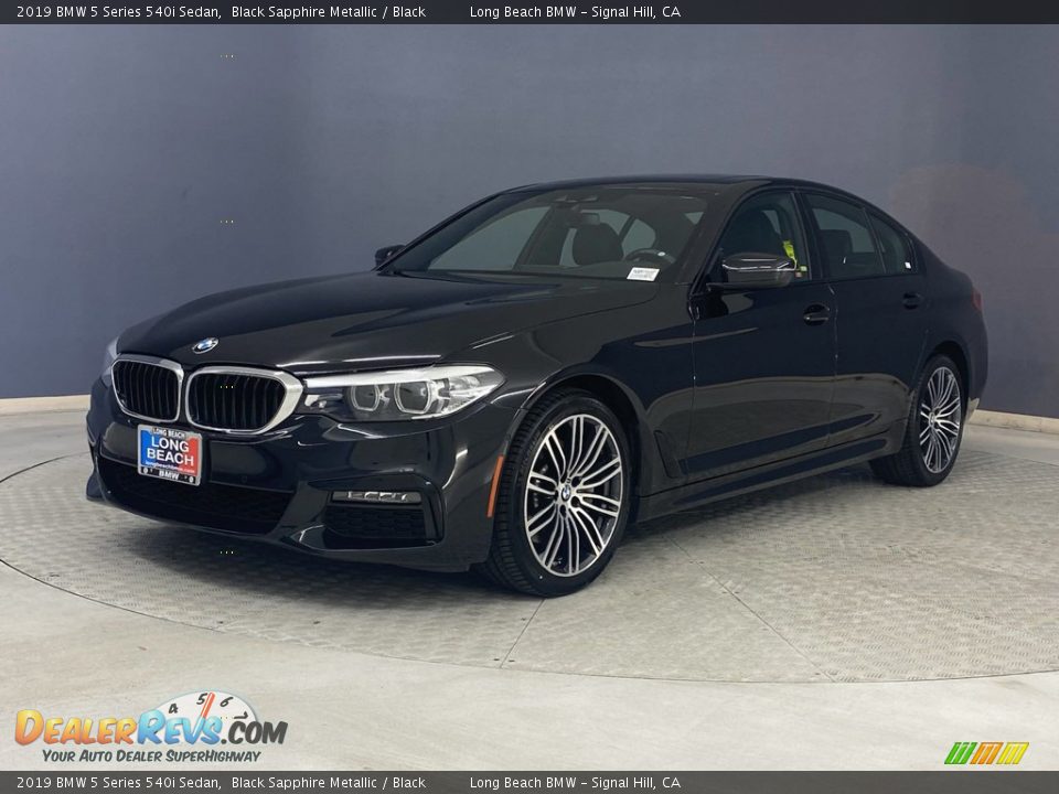 2019 BMW 5 Series 540i Sedan Black Sapphire Metallic / Black Photo #3