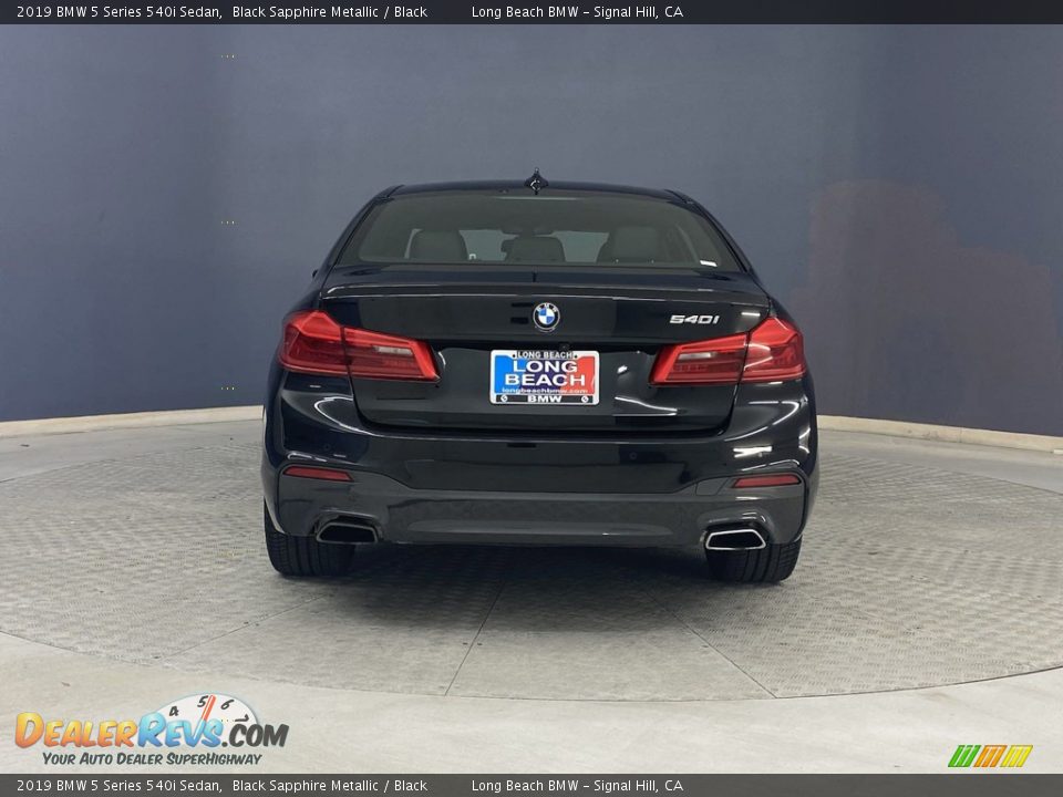 2019 BMW 5 Series 540i Sedan Black Sapphire Metallic / Black Photo #4