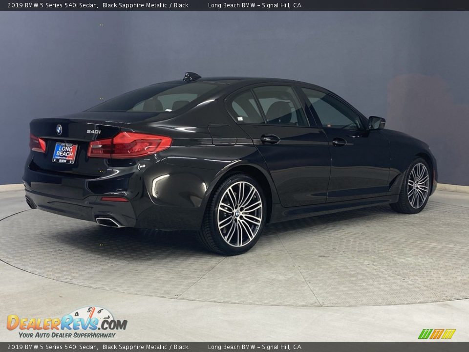 2019 BMW 5 Series 540i Sedan Black Sapphire Metallic / Black Photo #5