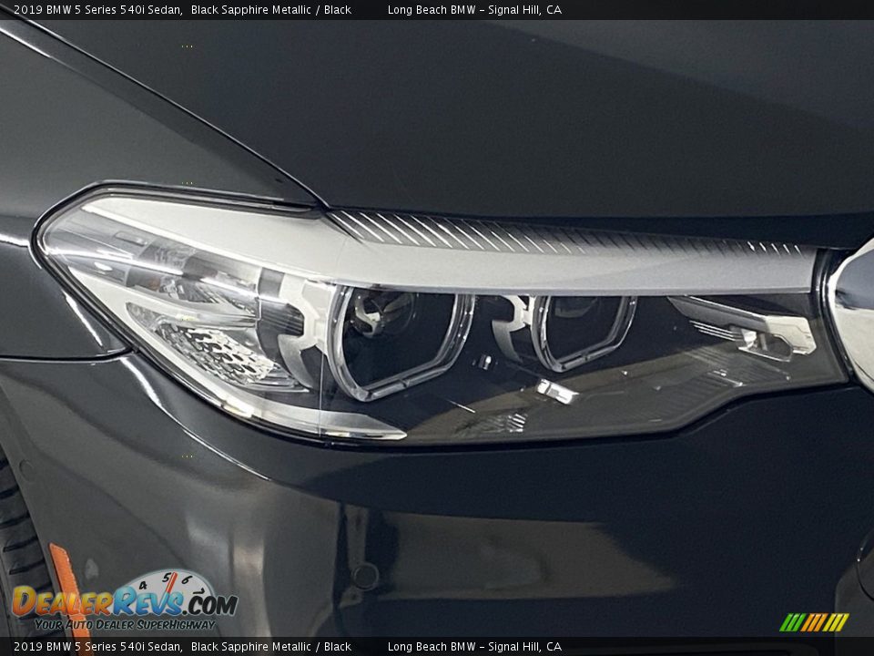 2019 BMW 5 Series 540i Sedan Black Sapphire Metallic / Black Photo #6