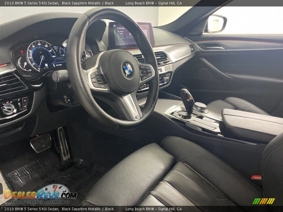 2019 BMW 5 Series 540i Sedan Black Sapphire Metallic / Black Photo #15