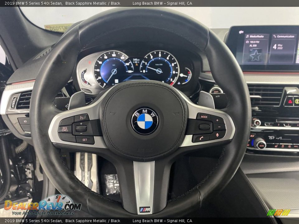 2019 BMW 5 Series 540i Sedan Black Sapphire Metallic / Black Photo #17