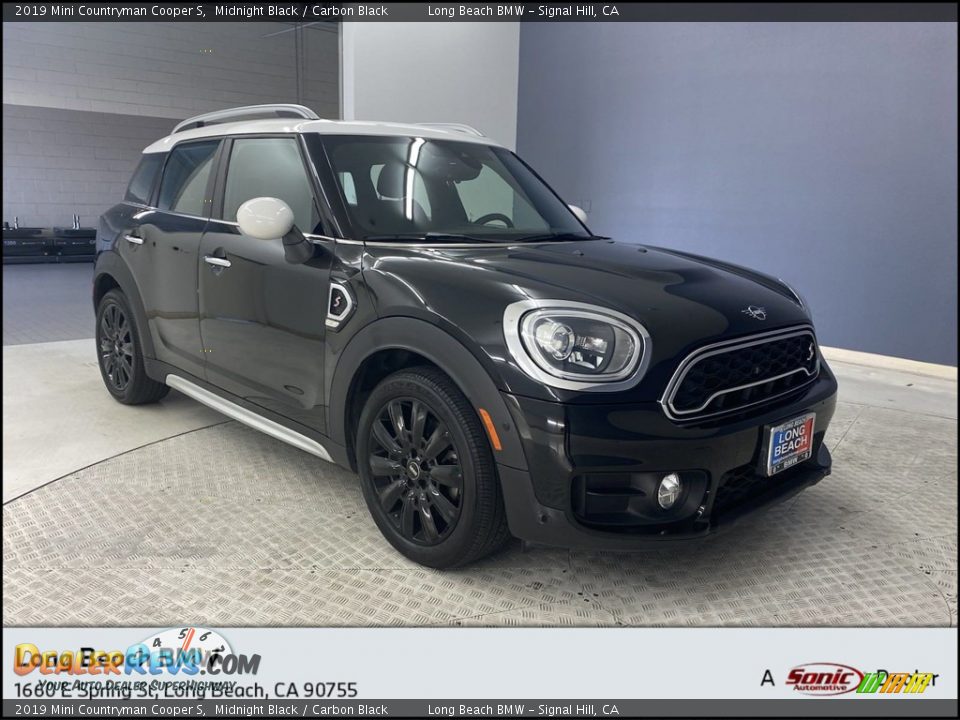 2019 Mini Countryman Cooper S Midnight Black / Carbon Black Photo #1