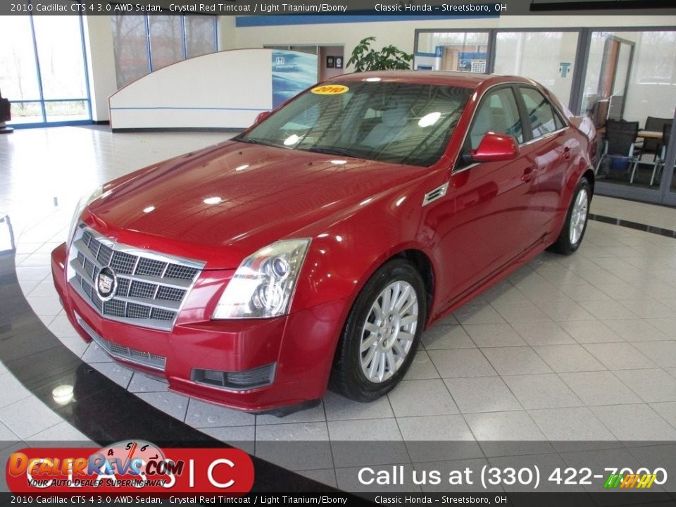 2010 Cadillac CTS 4 3.0 AWD Sedan Crystal Red Tintcoat / Light Titanium/Ebony Photo #1