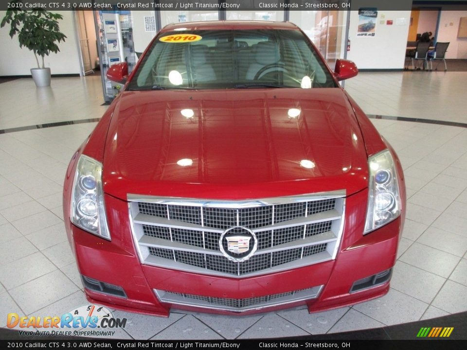 2010 Cadillac CTS 4 3.0 AWD Sedan Crystal Red Tintcoat / Light Titanium/Ebony Photo #2