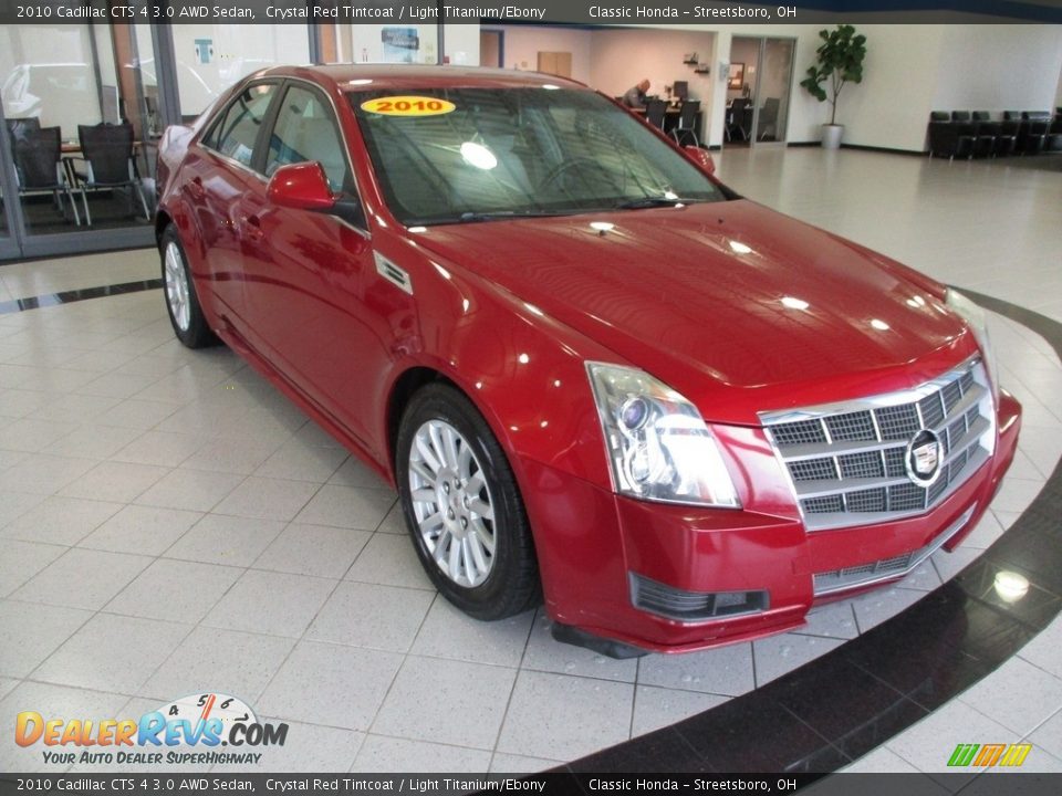 2010 Cadillac CTS 4 3.0 AWD Sedan Crystal Red Tintcoat / Light Titanium/Ebony Photo #3