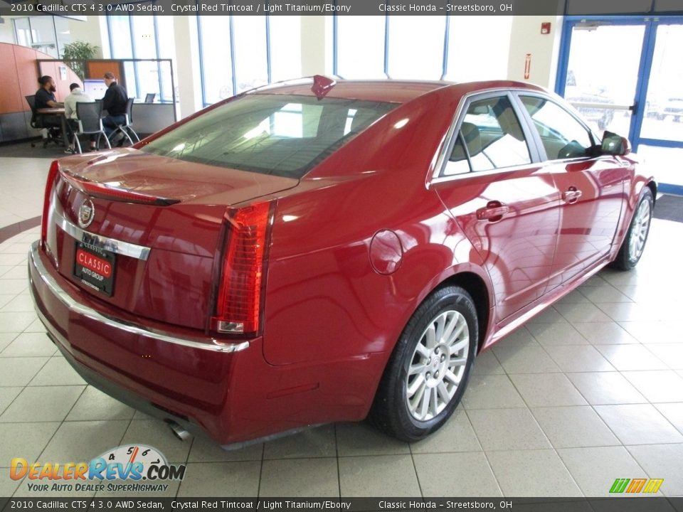 2010 Cadillac CTS 4 3.0 AWD Sedan Crystal Red Tintcoat / Light Titanium/Ebony Photo #7