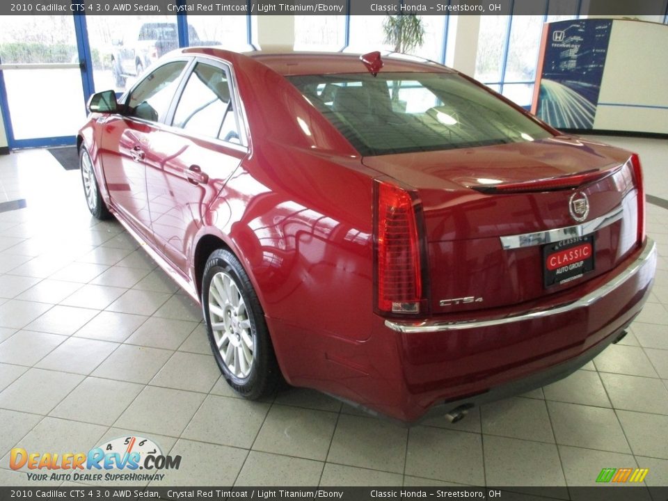 2010 Cadillac CTS 4 3.0 AWD Sedan Crystal Red Tintcoat / Light Titanium/Ebony Photo #9