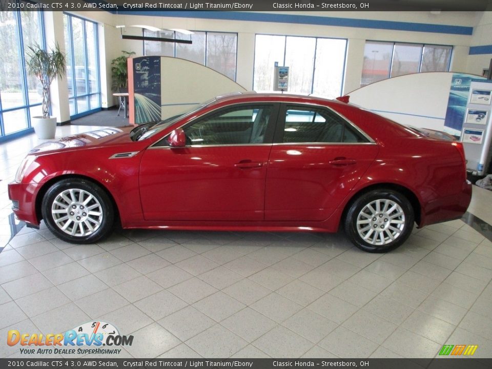 2010 Cadillac CTS 4 3.0 AWD Sedan Crystal Red Tintcoat / Light Titanium/Ebony Photo #10