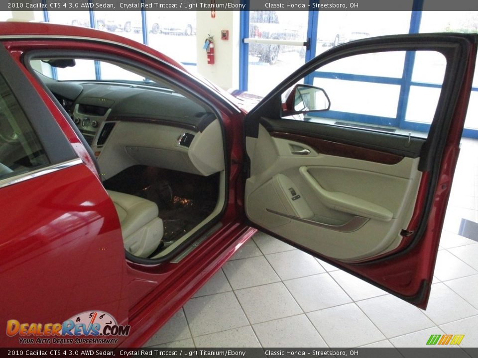 2010 Cadillac CTS 4 3.0 AWD Sedan Crystal Red Tintcoat / Light Titanium/Ebony Photo #16