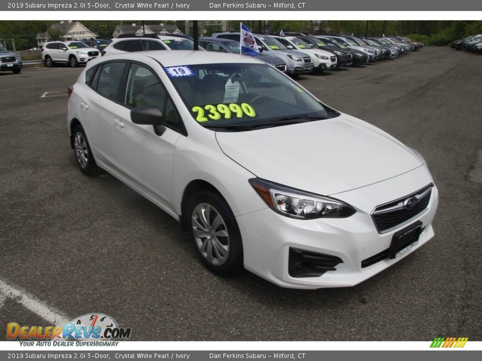 2019 Subaru Impreza 2.0i 5-Door Crystal White Pearl / Ivory Photo #3