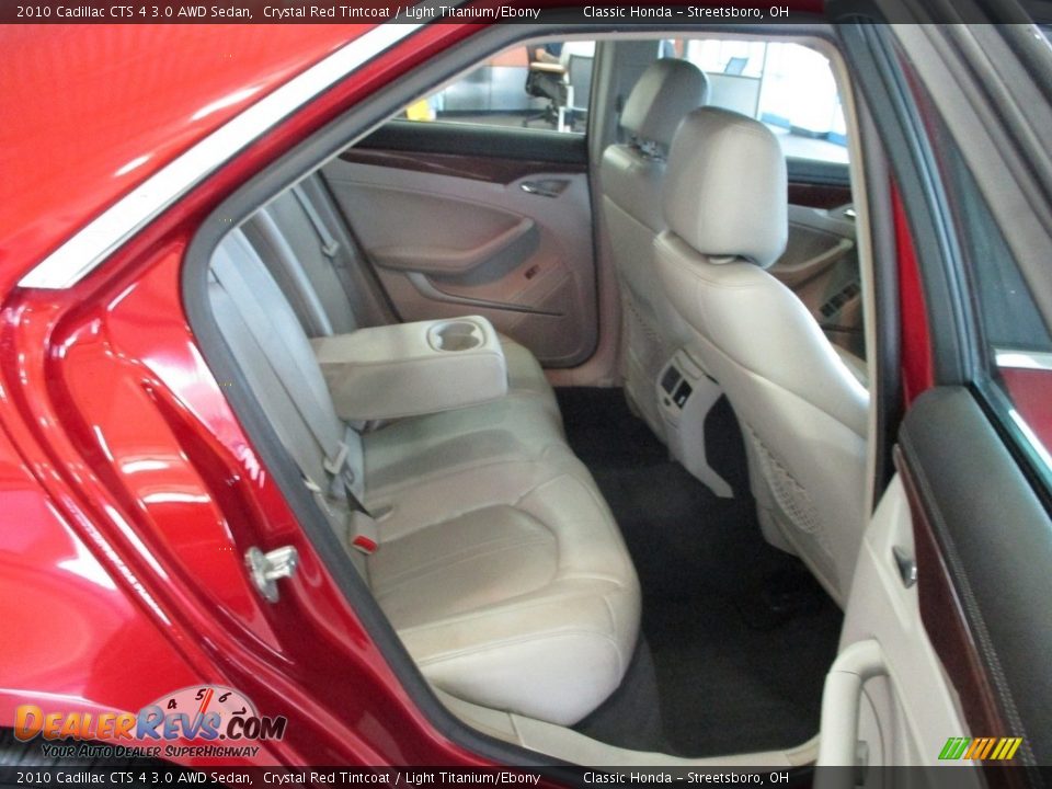 2010 Cadillac CTS 4 3.0 AWD Sedan Crystal Red Tintcoat / Light Titanium/Ebony Photo #21