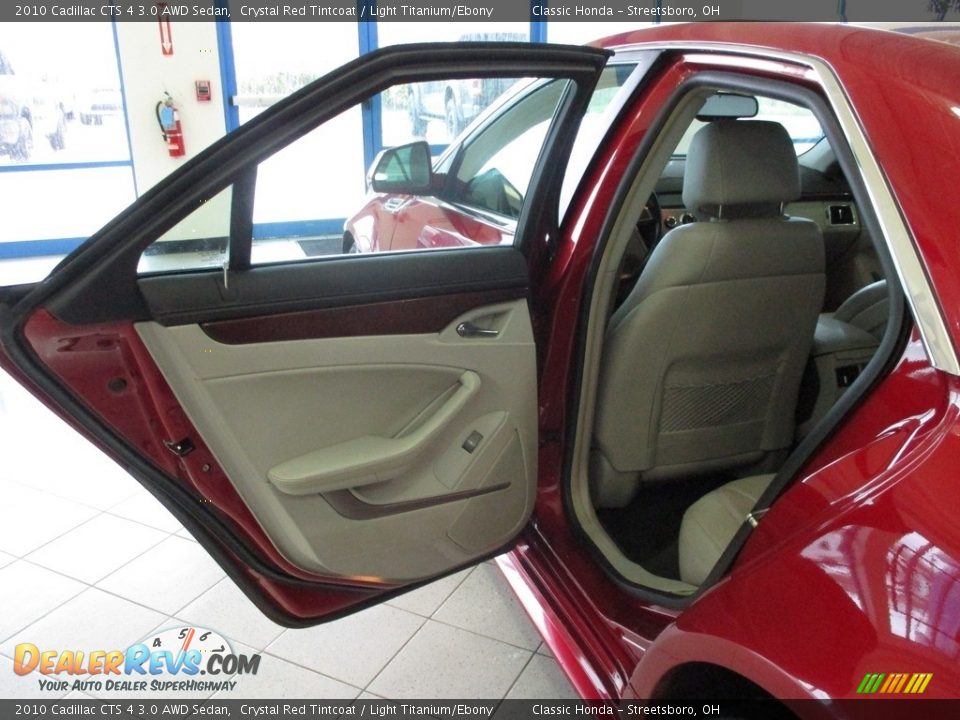 2010 Cadillac CTS 4 3.0 AWD Sedan Crystal Red Tintcoat / Light Titanium/Ebony Photo #23
