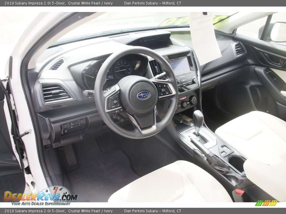 2019 Subaru Impreza 2.0i 5-Door Crystal White Pearl / Ivory Photo #10