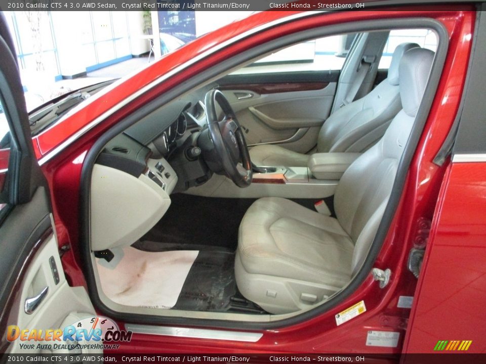 2010 Cadillac CTS 4 3.0 AWD Sedan Crystal Red Tintcoat / Light Titanium/Ebony Photo #27