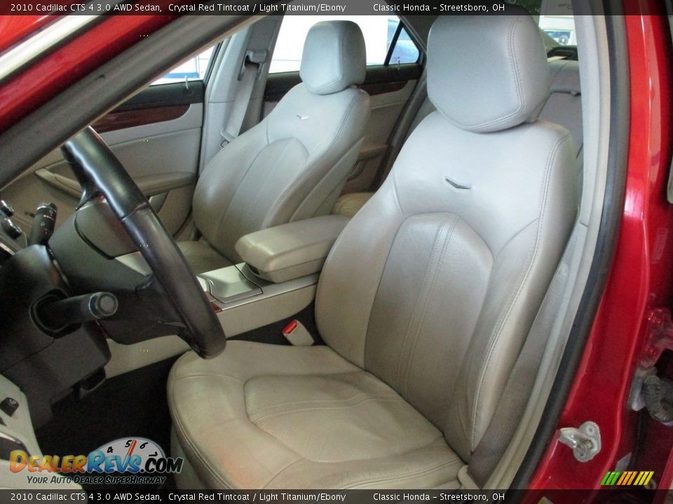 2010 Cadillac CTS 4 3.0 AWD Sedan Crystal Red Tintcoat / Light Titanium/Ebony Photo #28