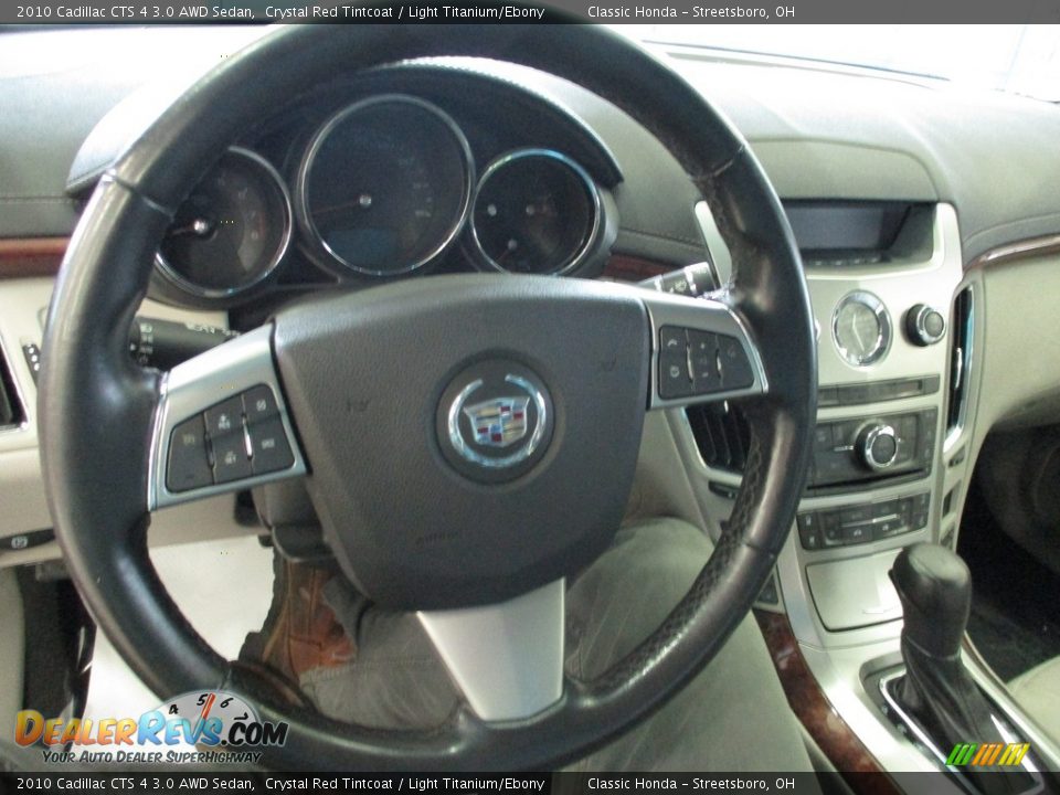 2010 Cadillac CTS 4 3.0 AWD Sedan Crystal Red Tintcoat / Light Titanium/Ebony Photo #31