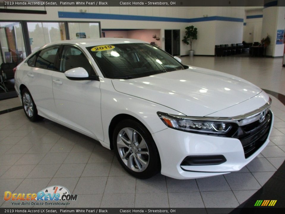 2019 Honda Accord LX Sedan Platinum White Pearl / Black Photo #3