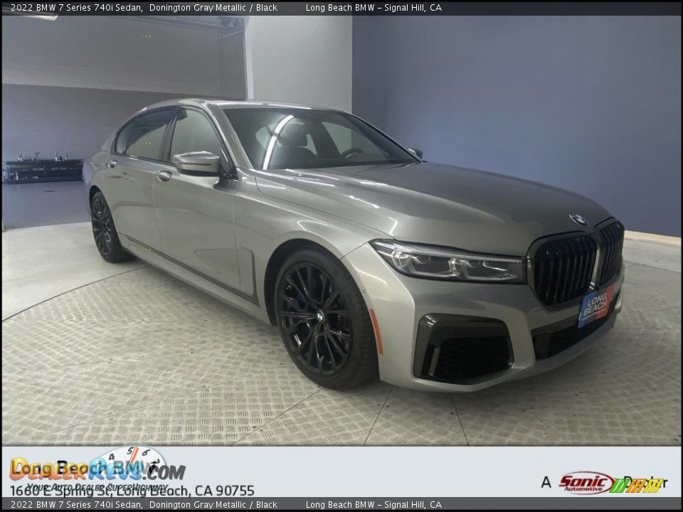 2022 BMW 7 Series 740i Sedan Donington Gray Metallic / Black Photo #1