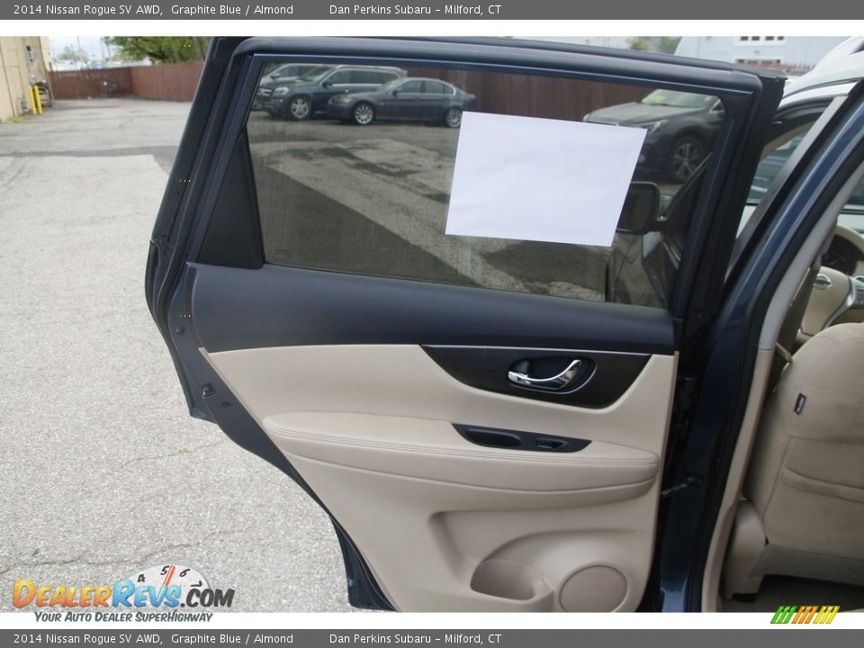 2014 Nissan Rogue SV AWD Graphite Blue / Almond Photo #11