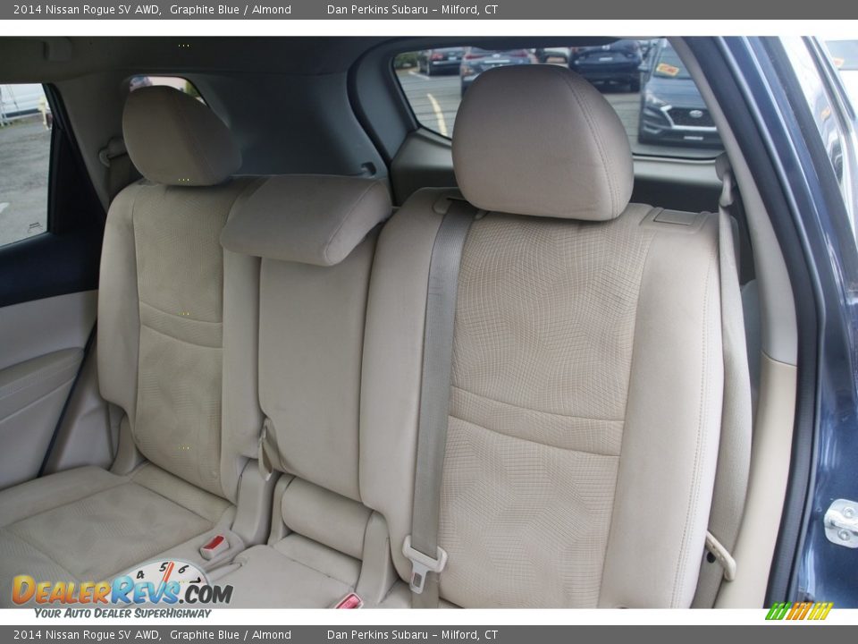 2014 Nissan Rogue SV AWD Graphite Blue / Almond Photo #12