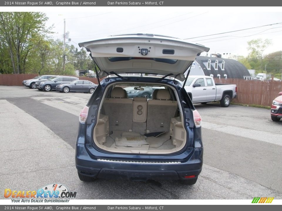 2014 Nissan Rogue SV AWD Graphite Blue / Almond Photo #13