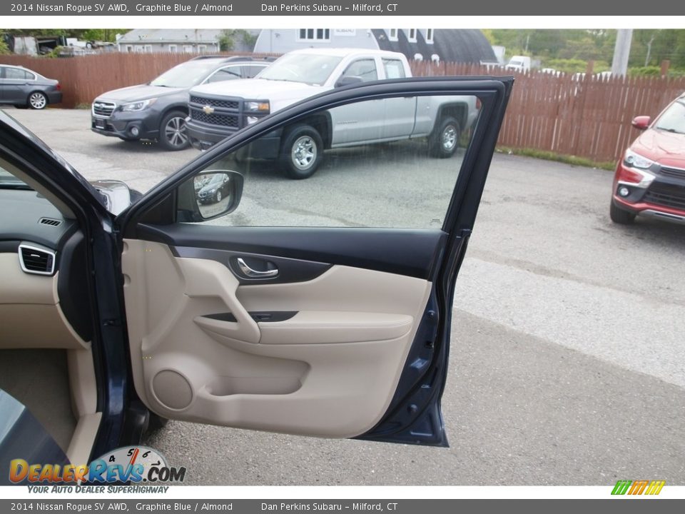 2014 Nissan Rogue SV AWD Graphite Blue / Almond Photo #16