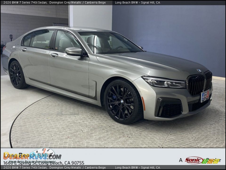 2020 BMW 7 Series 740i Sedan Donington Grey Metallic / Canberra Beige Photo #1