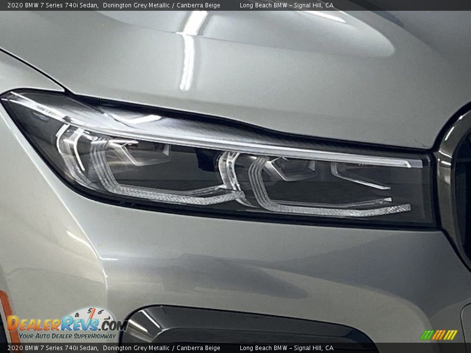 2020 BMW 7 Series 740i Sedan Donington Grey Metallic / Canberra Beige Photo #6