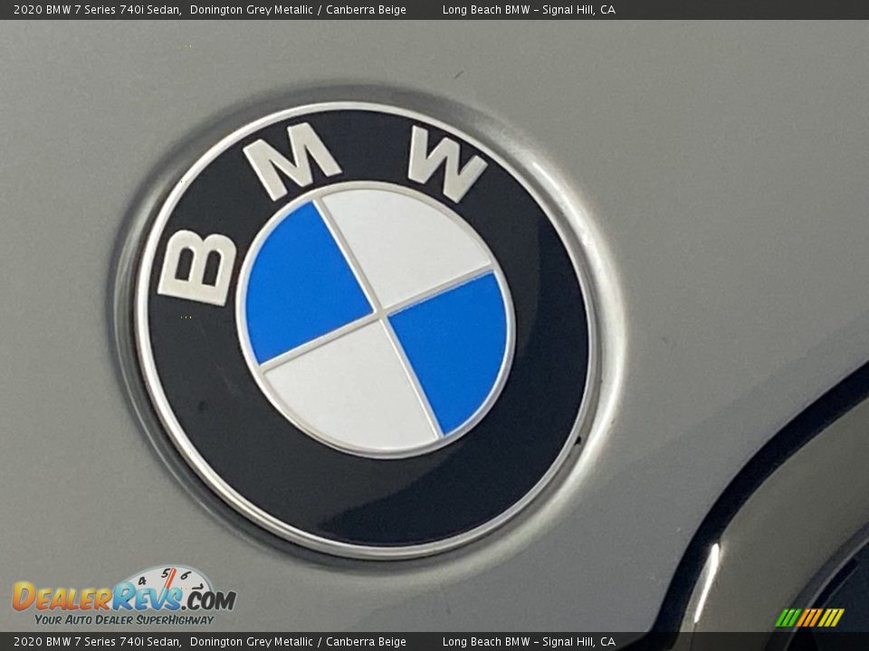2020 BMW 7 Series 740i Sedan Donington Grey Metallic / Canberra Beige Photo #7