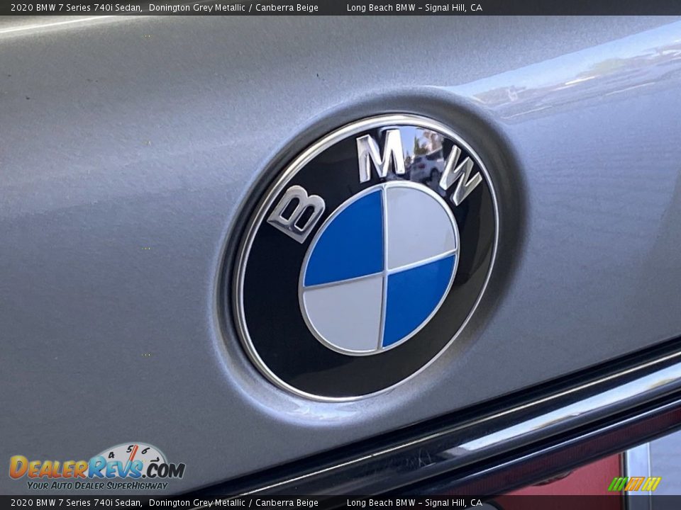 2020 BMW 7 Series 740i Sedan Donington Grey Metallic / Canberra Beige Photo #9