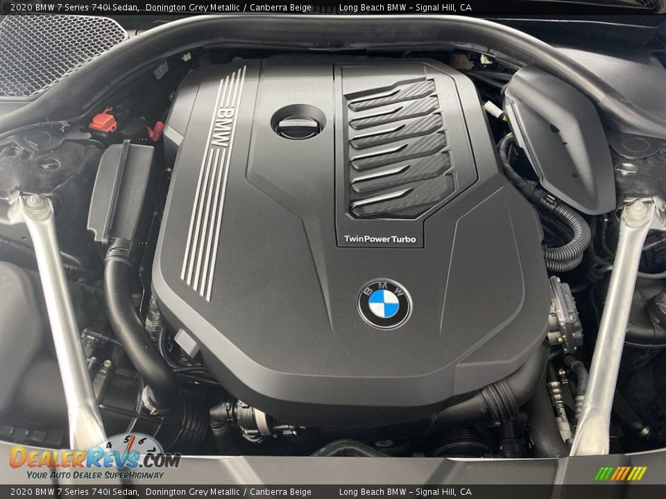 2020 BMW 7 Series 740i Sedan Donington Grey Metallic / Canberra Beige Photo #11