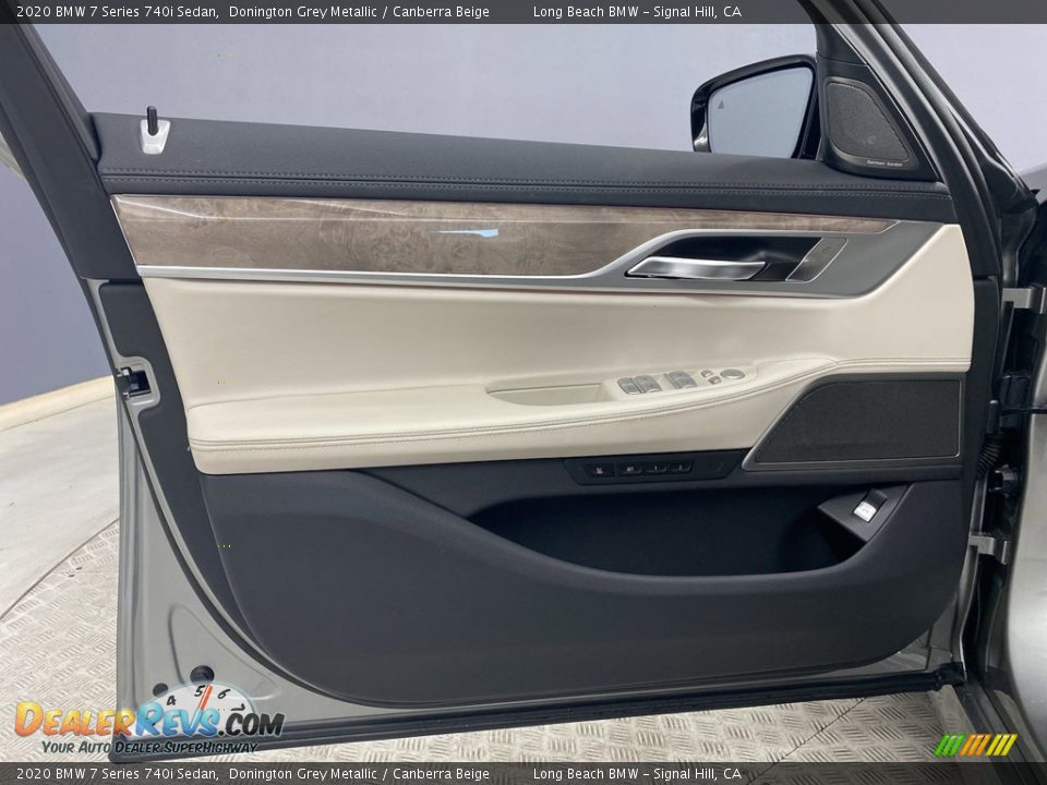 2020 BMW 7 Series 740i Sedan Donington Grey Metallic / Canberra Beige Photo #12