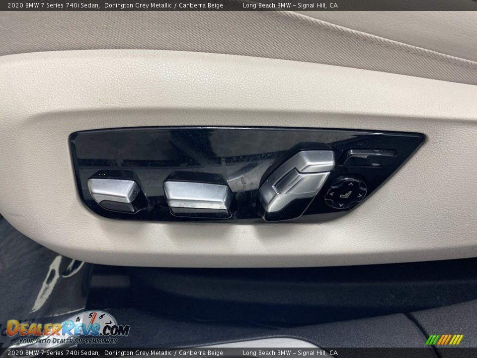 2020 BMW 7 Series 740i Sedan Donington Grey Metallic / Canberra Beige Photo #14