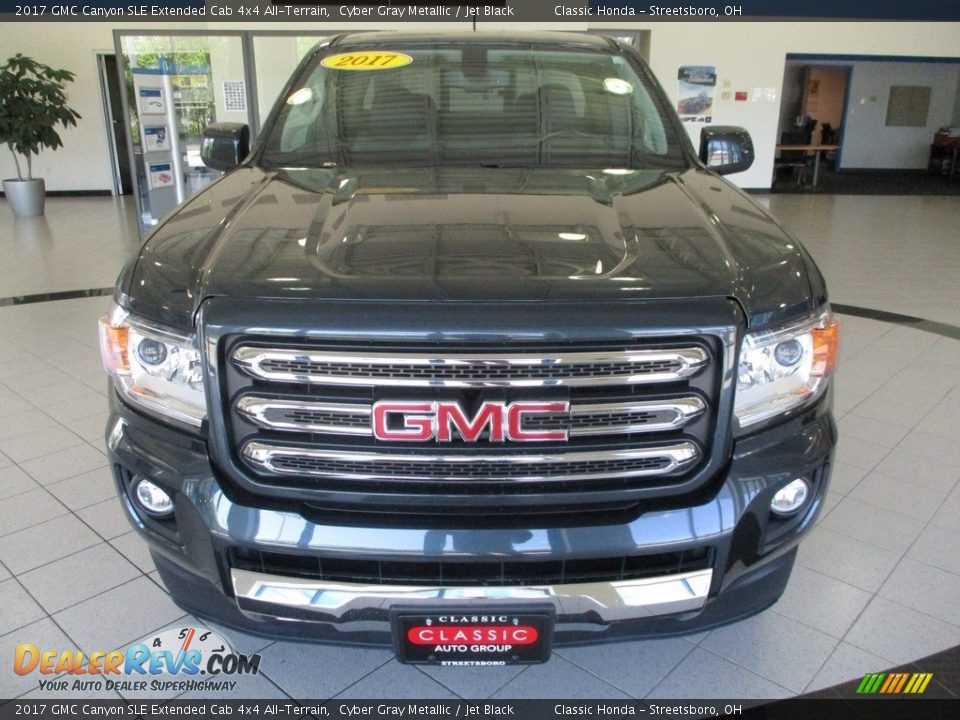 2017 GMC Canyon SLE Extended Cab 4x4 All-Terrain Cyber Gray Metallic / Jet Black Photo #2