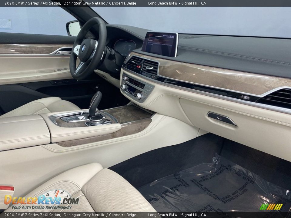 2020 BMW 7 Series 740i Sedan Donington Grey Metallic / Canberra Beige Photo #32