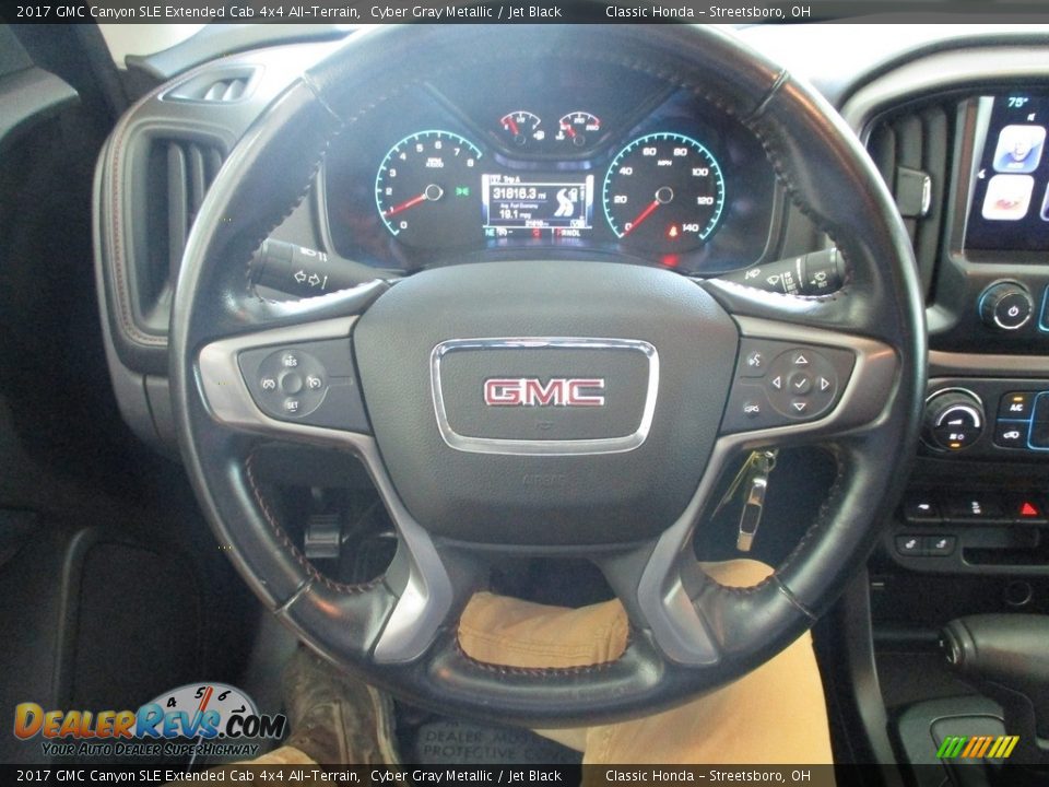 2017 GMC Canyon SLE Extended Cab 4x4 All-Terrain Steering Wheel Photo #34