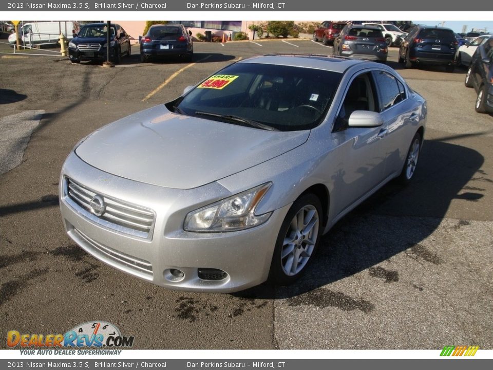 2013 Nissan Maxima 3.5 S Brilliant Silver / Charcoal Photo #1