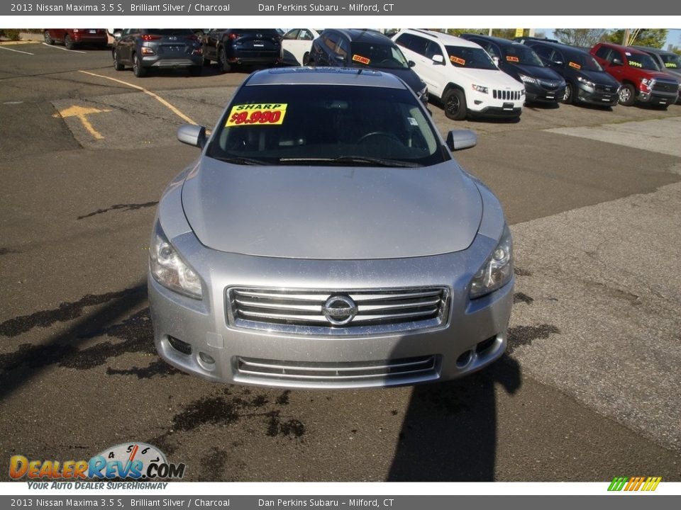 2013 Nissan Maxima 3.5 S Brilliant Silver / Charcoal Photo #2
