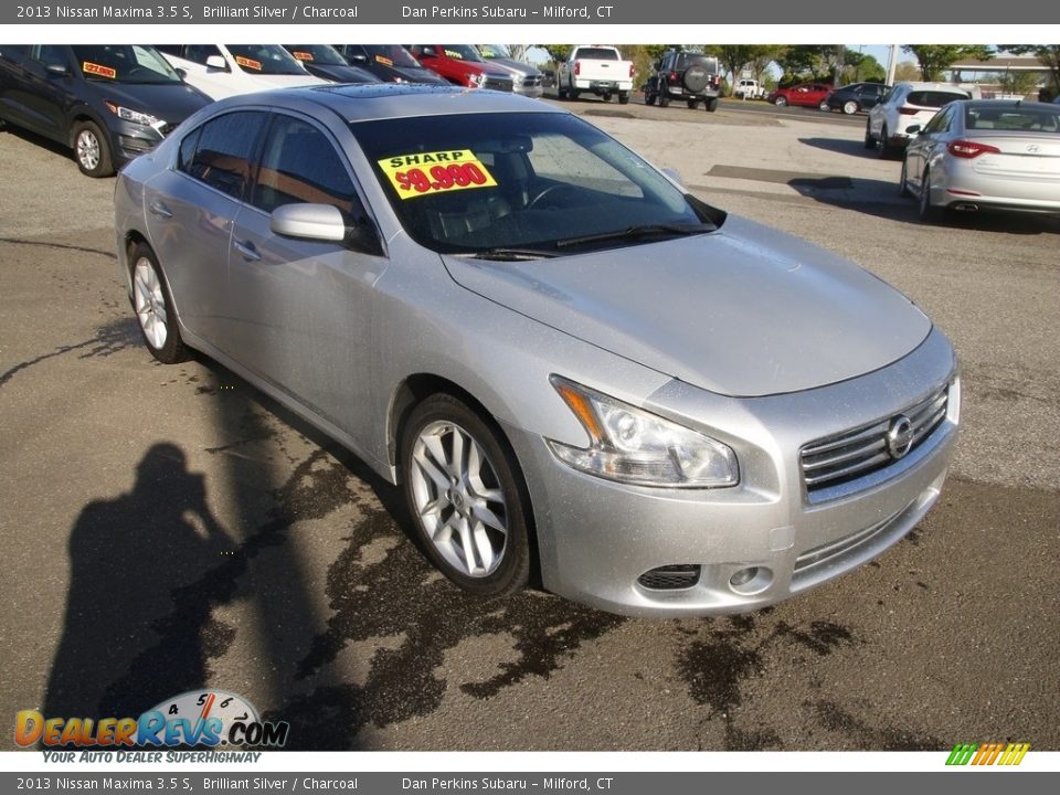 2013 Nissan Maxima 3.5 S Brilliant Silver / Charcoal Photo #3