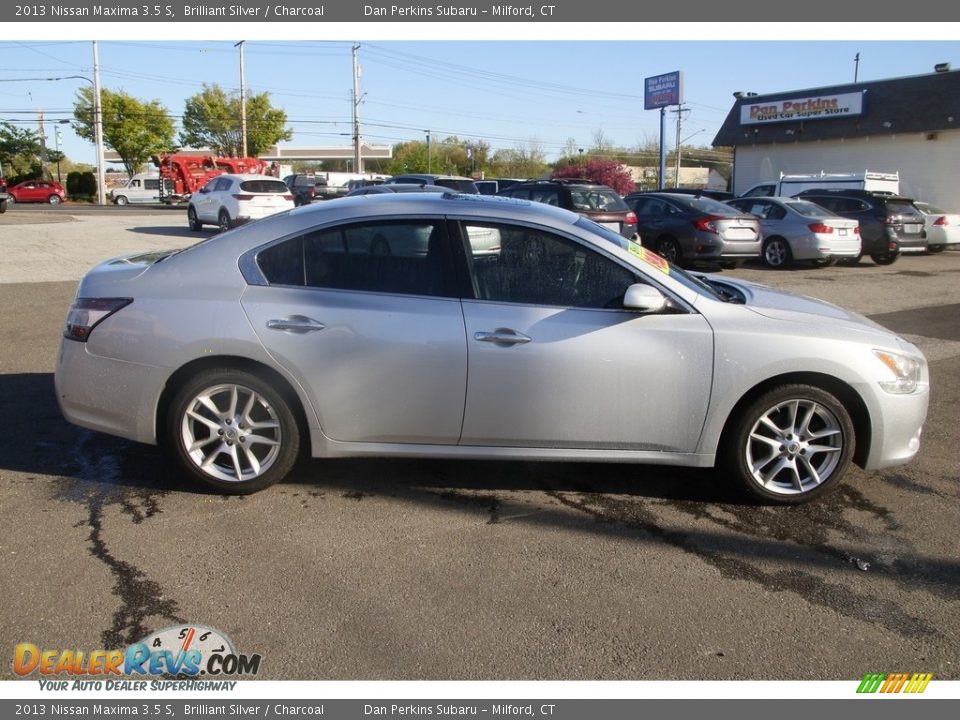 2013 Nissan Maxima 3.5 S Brilliant Silver / Charcoal Photo #4