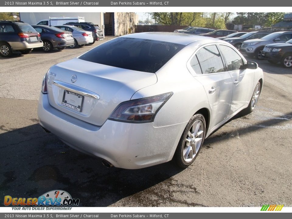 2013 Nissan Maxima 3.5 S Brilliant Silver / Charcoal Photo #5
