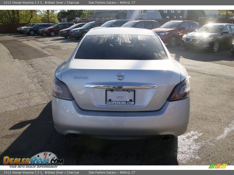 2013 Nissan Maxima 3.5 S Brilliant Silver / Charcoal Photo #6