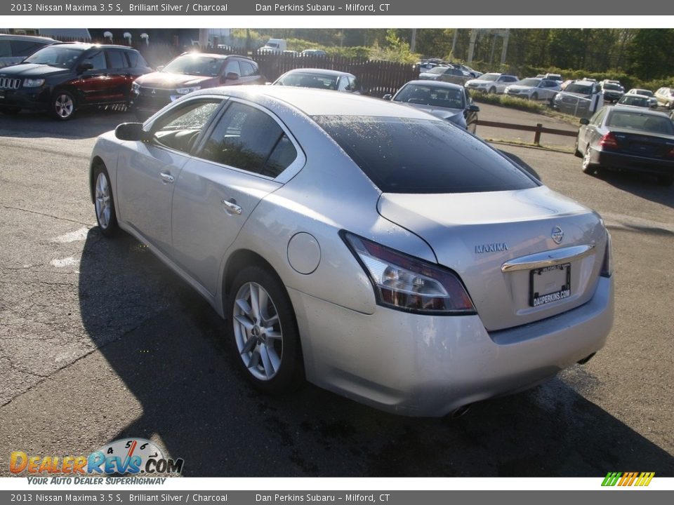 2013 Nissan Maxima 3.5 S Brilliant Silver / Charcoal Photo #7